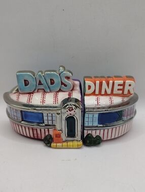 Jerry Berta Retro 50s Style Dad's Diner Salt & Pepper Shaker Set